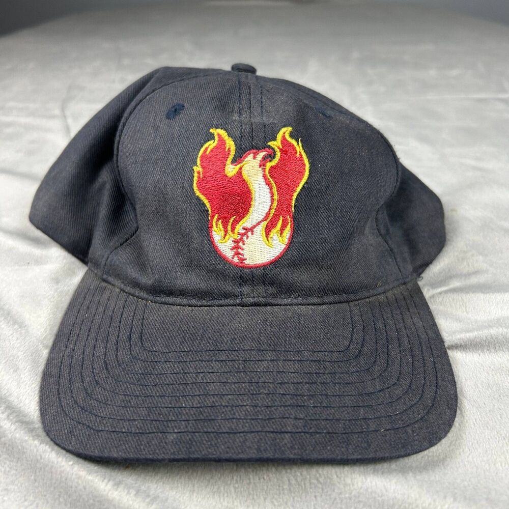 Vintage Phoenix Firebirds Twins Enterprise Snapback Hat Cap Black Arizona Vtg